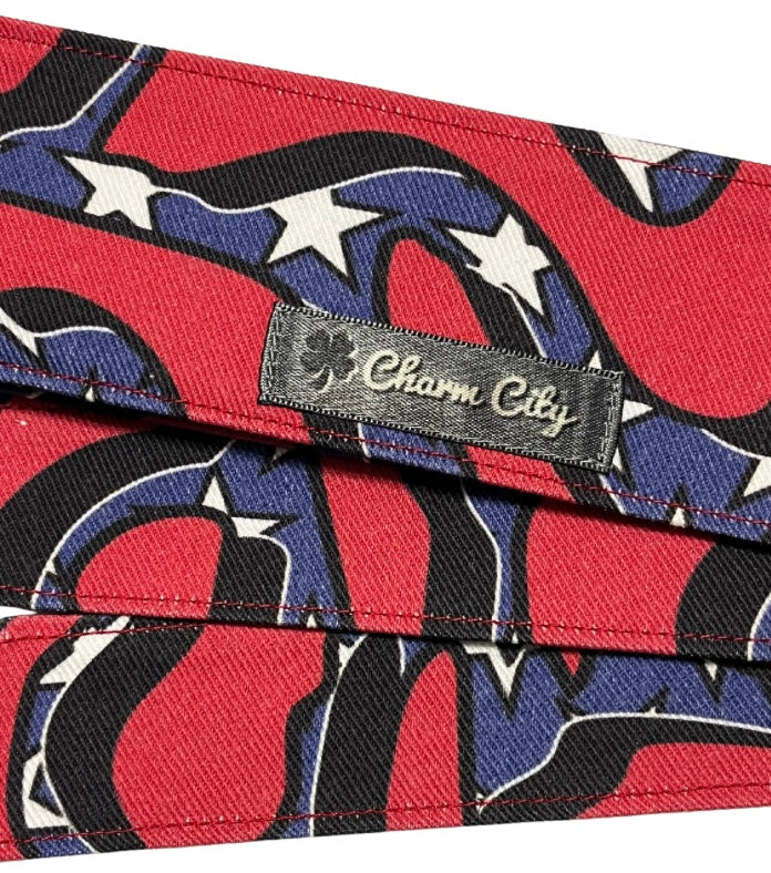 Custom Merica! Red/blue/black 10oz denim headband