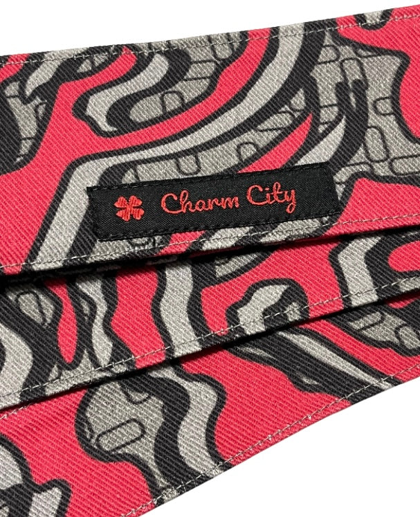 Custom Graffiti (v2) camouflage black/red/grey 10oz headband