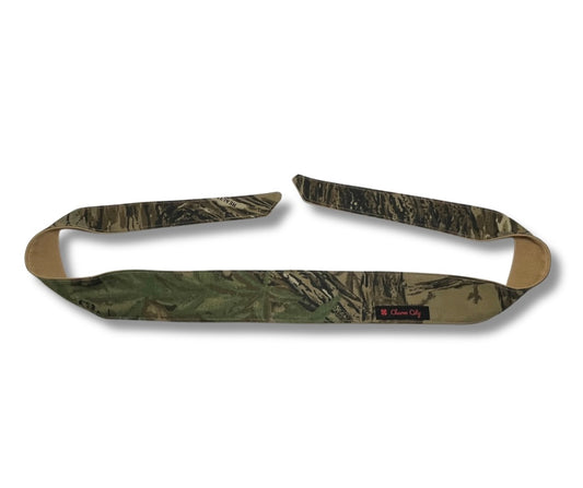 Custom Realtree & tan denim headband