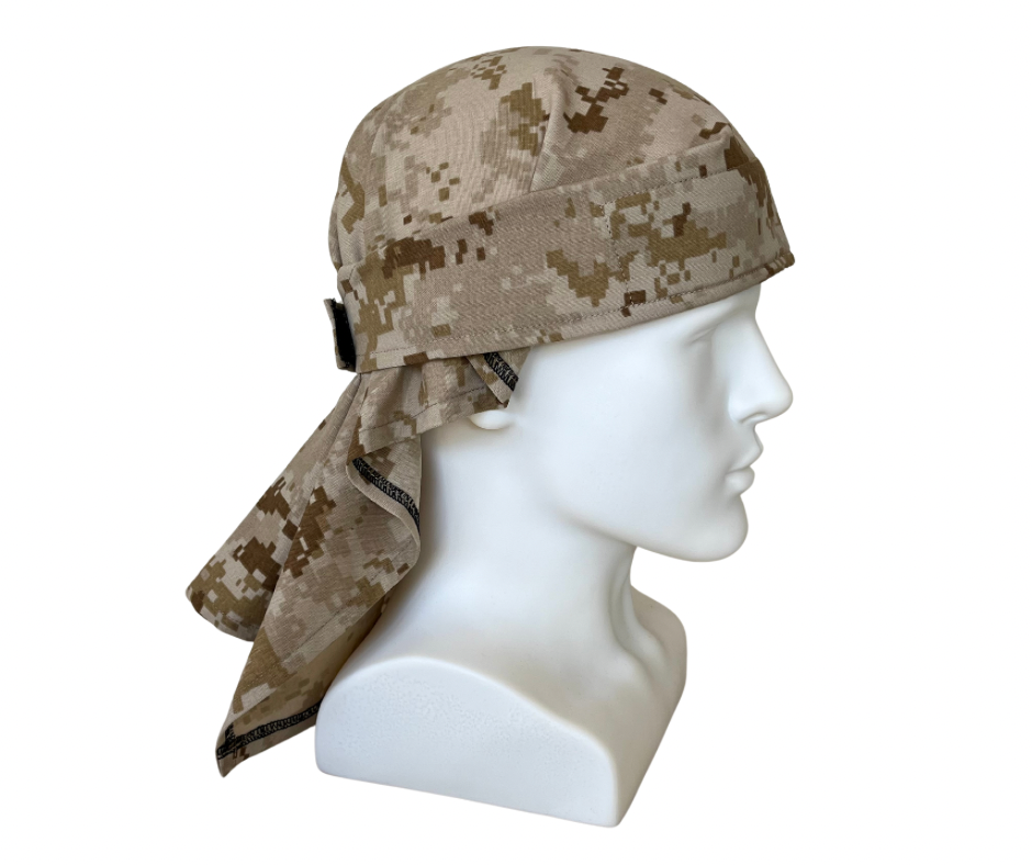 Full cover Desert MARPAT fabric head wrap