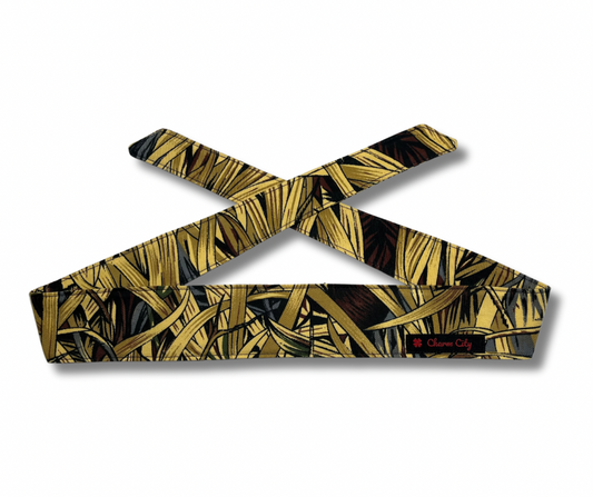 Custom wild grass 7oz camouflage headband