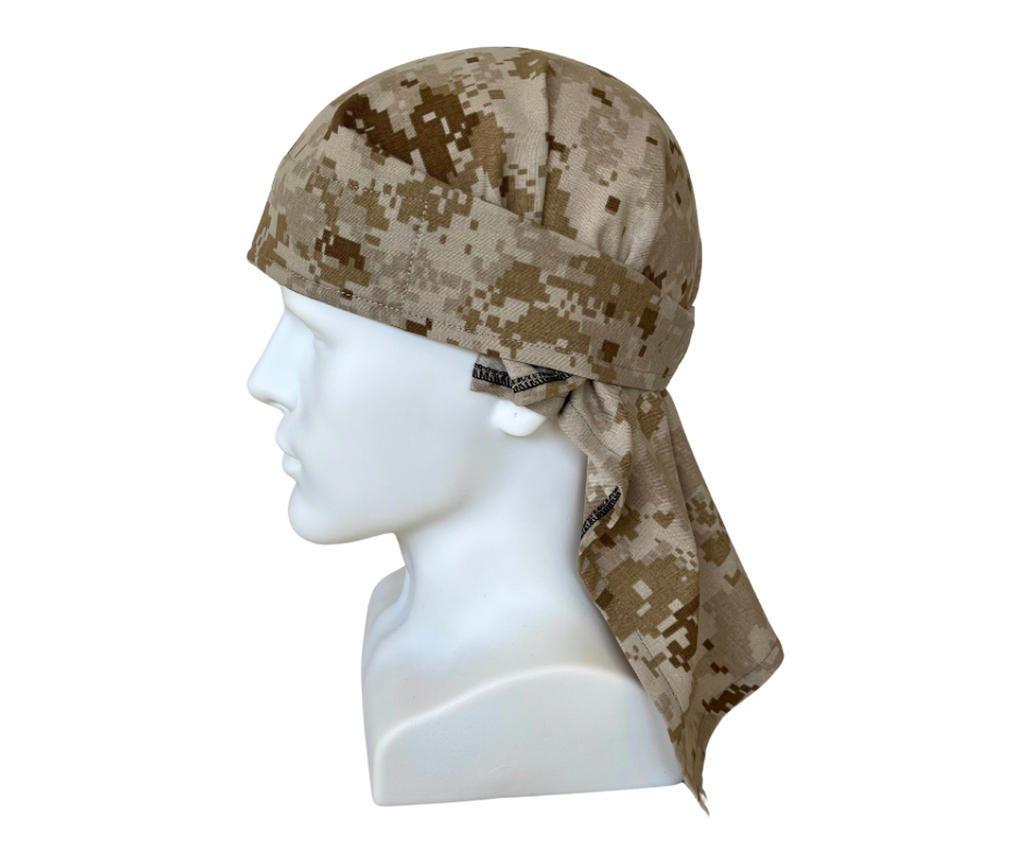 Full cover Desert MARPAT fabric head wrap