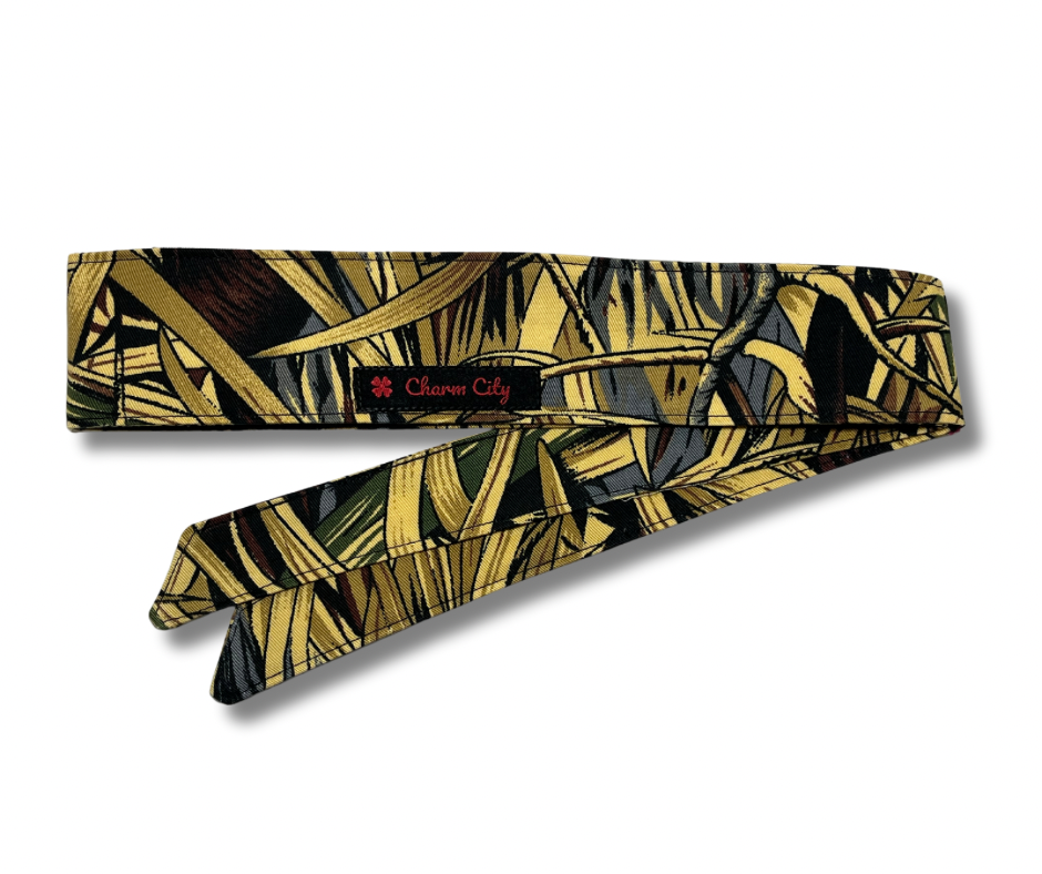 Custom wild grass 7oz camouflage headband