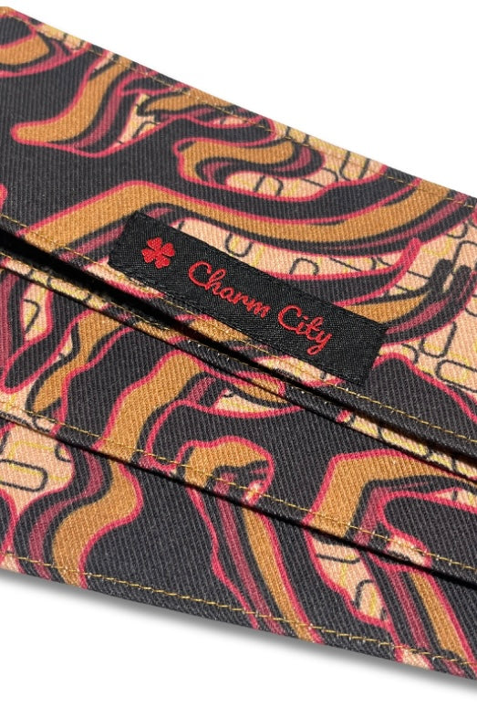 Custom Graffiti (v2) camouflage black/tan/red/brown 10oz headband