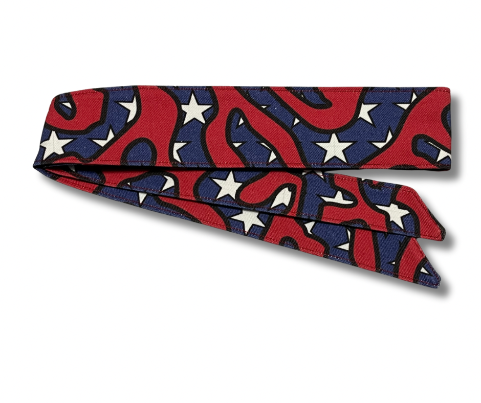 Custom Merica! Red/blue 10oz denim headband